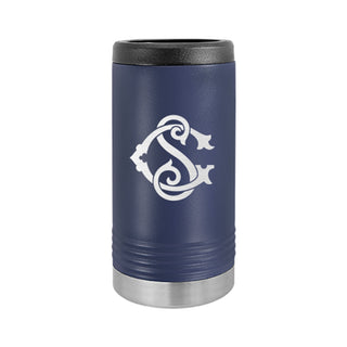 Personalized Chic Monogram Slim Can Beverage Holder
