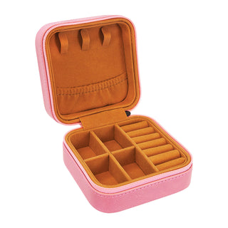 Personalized Pink Jewelry Case #L2304-PK-PERS - Jewelry Box/Organizer