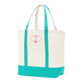 Pickleball Paddles Everyday Tote Canvas Court Bag Player Gift #M733VL-MINT-PICKLE - Tote Bag - Women’s