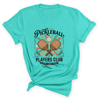 Pickleball Players Club T-Shirt Player Gift #HPTS43-PPC - Screen Printed T-Shirt - Women’s