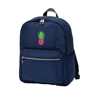 Pineapple Charlie Backpack Tropical School Travel Water Resistant Bag #M364VL-PINE - Navy - Backpack - Women’s