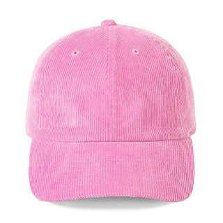 Pink Corduroy Baseball Cap - Blank #M193VL-PKCORD - Baseball Cap - Women’s