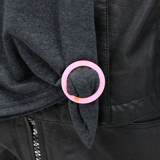 Pink Marble Shirt Clips & Scarf Clips Set | Viv&Lou® Set of 4 pc #ACSR4-PKMARB - scarf clip
