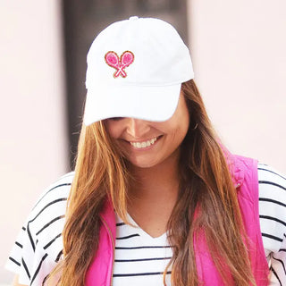 Pink Tennis Racket Patch #P23-PKTEN - Patch