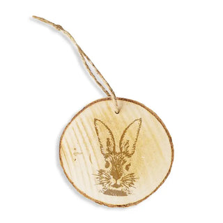 Rabbit Easter Wood Ornament - 4 PC SET #LOR-S4W-PR - Ornament