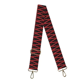 Red & Black Textured Crossbody Strap #MNA109VL-REDBLK - Bag Strap - Women’s