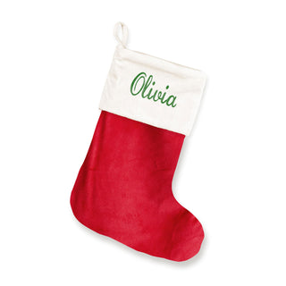 Red Velvet Stocking #M903VL-RED - Holiday Stocking