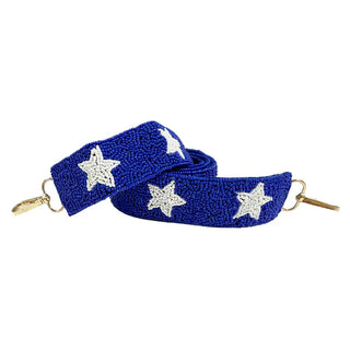 Royal Blue Star Beaded Crossbody Strap #MNA107VL-RBL - Bag Strap - Women’s