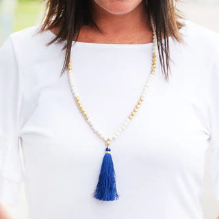 Royal Blue Tori Necklace #VLJ100-RBL - Pendant/Charm Necklace