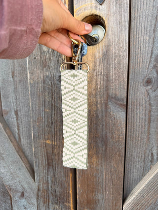 Sage Diamond Wristlet Strap Keychain Lanyard Key Holder Gift #MNA106VL-SAGEDI - Wristlet