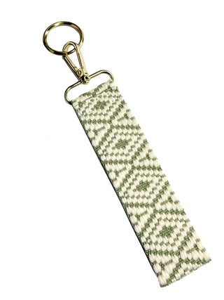 Sage Diamond Wristlet Strap Keychain Lanyard Key Holder Gift #MNA106VL-SAGEDI - Wristlet