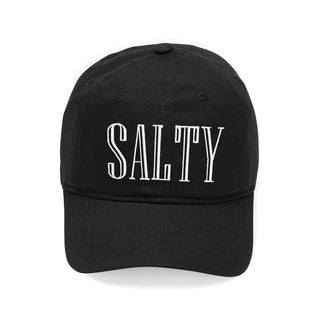 Salty Embroidered Beach Hat for Women Cute Summer Cotton Baseball Cap #M190VL-SALTY24 - Black - Baseball Cap - Women’s