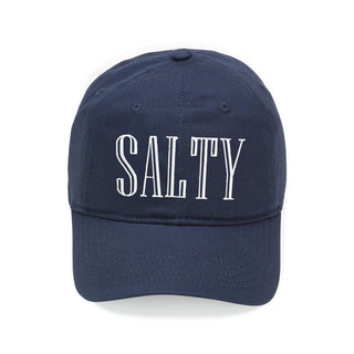 Salty Embroidered Beach Hat for Women Cute Summer Cotton Baseball Cap #M190VL-SALTY24 - Navy - Baseball Cap - Women’s