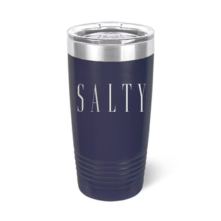 Salty Tumbler Navy 20oz Insulated Cup Coastal Beach Lover Gift #TWB20-SALTY23-NAVY - Insulated Mug/Tumbler