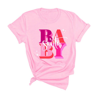 Santa Baby T Shirt Christmas Holiday Graphic Cute Festive Winter Tee #HPTS-LTPKSM-SB24 - Screen Printed T-Shirt