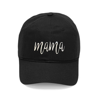 Script Mama Embroidered Baseball Cap Mother’s Day Gift for Mom #M190VL-MAMA - Black - Baseball Cap - Women’s