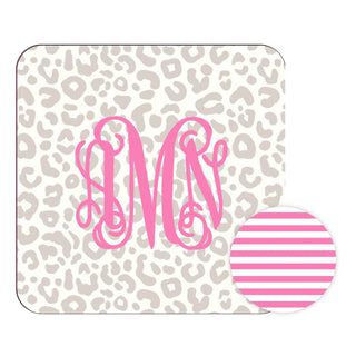 Personalized Natural Leopard Desk Set