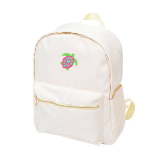 Sea Turtle Charlie Backpack Coastal School Travel Water Resistant Bag #M364VL-TUR - Creme - Backpack - Kids