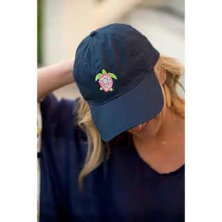 Sea Turtle Embroidered Baseball Cap for Beach Days and Coastal Adventures #M190VL-TUR - Baseball Cap - Women’s