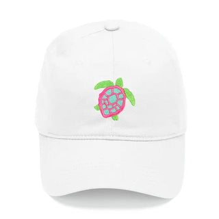 Sea Turtle Embroidered Baseball Cap for Beach Days and Coastal Adventures #M190VL-TUR - White - Baseball Cap - Women’s