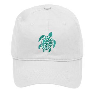 Sea Turtle Embroidered Hat Coastal Beach Baseball Cap for Men Women #M190-TUR24 - White - Baseball Cap - Women’s