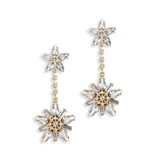 Shooting Star Earrings Rhinestone Vintage Statement Jewelry Gift #VLJ2426-STAR - Dangle Earrings