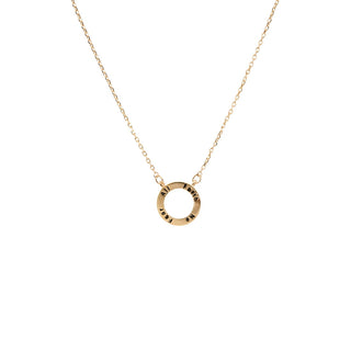 No Fear Disc Necklace