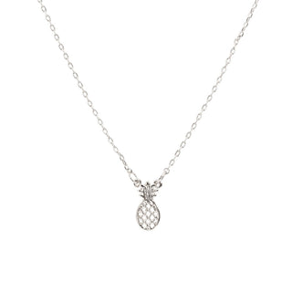 Silver Pineapple Necklace Card