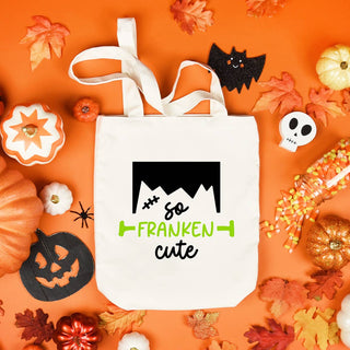 So Franken Cute Boy Small Canvas Tote #HPT2515-FRKBOY24 - Tote Bag - Kids