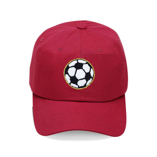 Soccer Glitter Patch Cap Sparkle Soccer Baseball Hat for Women #L190-PSOCC - Garnet - Baseball Cap - Women’s