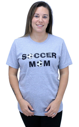 Soccer Mom Shirt Game Day Sports Graphic Tee for Women #HPTS43-SMOM - Screen Printed T-Shirt - Women’s