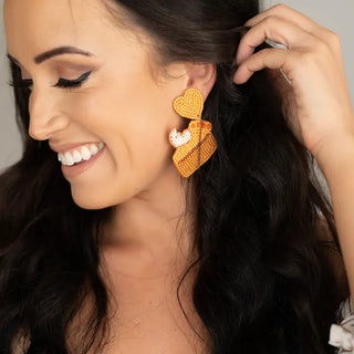 Spice Spice Baby Christmas Statement Earrings Holiday Jewelry #VLJ4747-PIE - Dangle Earrings