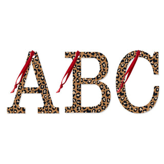Spotlight Leopard Acrylic Large Initial Ornament #ACOR-LPRD23 - Ornament
