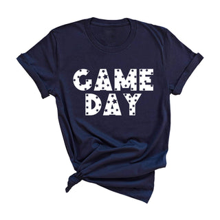 Star Game Day T Shirt Football Fan Tailgate Graphic Tee #HPTS-STRGD - Screen Printed T-Shirt - Women’s