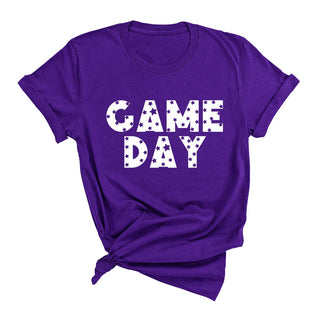 Star Game Day T Shirt Football Fan Tailgate Graphic Tee #HPTS-STRGD - Screen Printed T-Shirt - Women’s