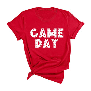 Star Game Day T Shirt Football Fan Tailgate Graphic Tee #HPTS-STRGD - Screen Printed T-Shirt - Women’s