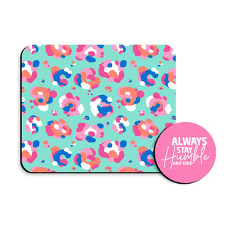 Stay Humble Kind Desk Coaster Mouse Pad Set Inspirational Gift #SDESK-NSAFARI-KIND - Mousepad/Trackpad