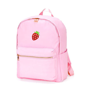 Strawberry Backpack Cute School Travel Water Resistant Book Bag #M364VL-STRAW - Pink - Backpack - Kids