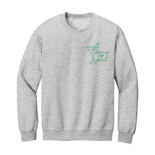 Swing Sip Repeat Golf Embroidered Sweatshirt #MSW-ASHSM-SWING - Ash Grey / Small - Sweatshirt - Women’s