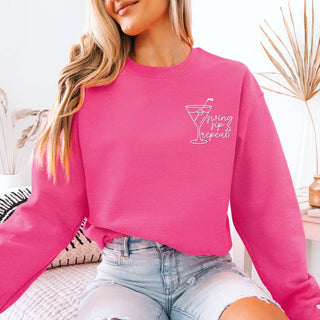 Swing Sip Repeat Golf Embroidered Sweatshirt #MSW-ASHSM-SWING - Sweatshirt - Women’s