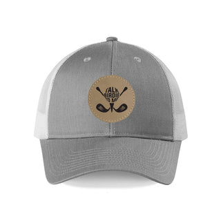 Talk Birdie to Me Golf Snapback Hat Funny Golf Cap for Men Women #L112-P301-BIRD - Grey - Trucker Hat - Men’s