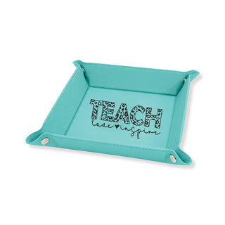 Teach Love Inspire Tray #L2042&L2044-TLI23 - Teal - Desk Tray