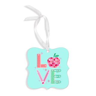 Teach Your Heart Out Teacher Christmas Ornament Gift Keepsake - 3 pc Set #SO-FR3-LVTEACH - Ornament