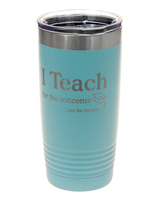 Teacher Tumbler Teal 20oz Insulated Cup Teacher Appreciation Gift #TWB20TEAL-ITEACH - Insulated Mug/Tumbler