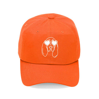 Tennessee Hound Embroidered Hat Volunteer State Baseball Cap Unisex #M190VL-WHT-HOUND - Orange - Baseball Cap - Women’s