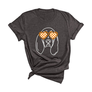 Tennessee Hound Graphic T Shirt Southern Gameday Tee for Women #CHKHOUND - Screen Printed T-Shirt - Women’s