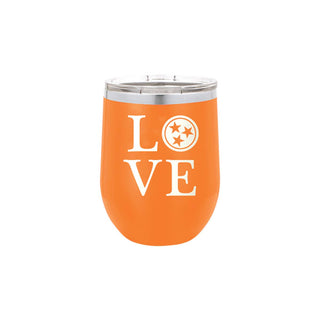 Tennessee Tumbler Orange 12oz Insulated Cup Volunteer State Gift #TWB12-LVTSTR-ORG - Insulated Mug/Tumbler