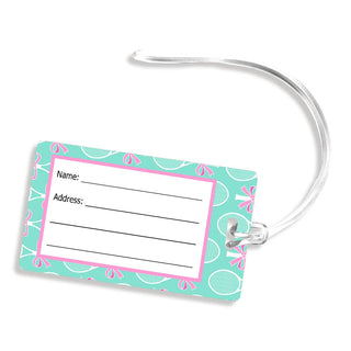 Tennis Bow Bag Tag #SLT5655-TNBOW - Luggage Tag