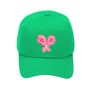 Tennis Glitter Patch Cap Sparkle Tennis Hat for Women Players #L190-PKTEN