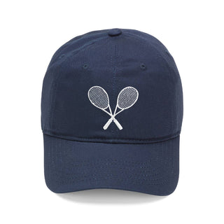 Tennis Racket Embroidered Hat Court Sports Baseball Cap Unisex #M190-TENNIS - Navy - Baseball Cap - Women’s